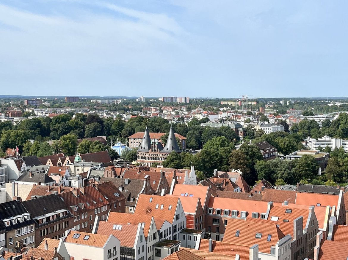 Blick auf das Holstentor