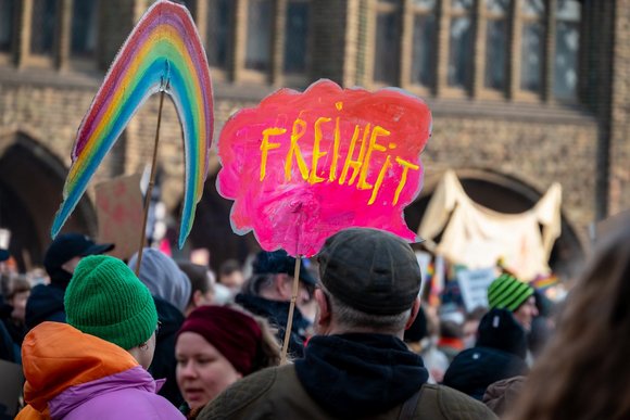 Demo für Demokratie in Lübeck