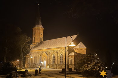 St. Marienkirche Nacht Basthorst Weihnachten - Copyright: Miriam Pocher