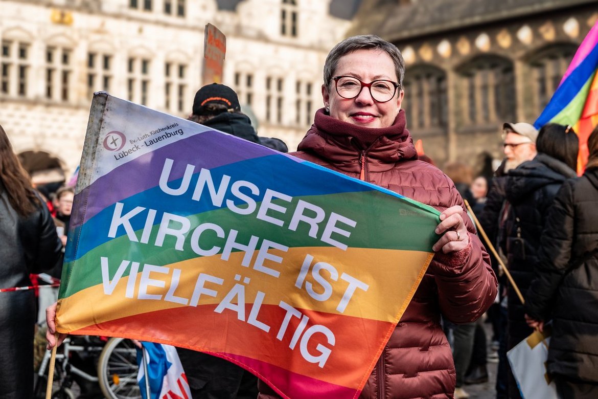 Demo für Demokratie in Lübeck